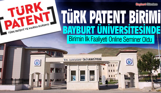 Türk Patent Birimi Artık Bayburt Üniversitesinde
