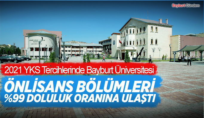 2021 YKS Tercihlerinde Bayburt Üniversitesi Önlisans Bölümleri %99 Doluluk Oranına Ulaştı