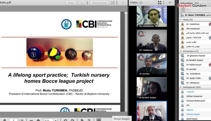 Bayburt Üniversitesi Rektörü Prof. Dr. Mutlu Türkmen Çevrim İçi Kongreye Katıldı