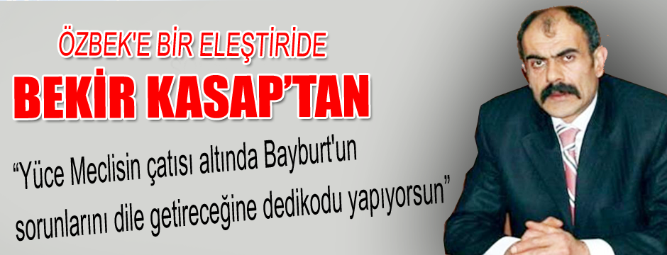 Mhp mkyk üyesi Bekir Kasap Milletvekilimiz Bünyamin Özbekin meclis konuşmasına cevap verdi.